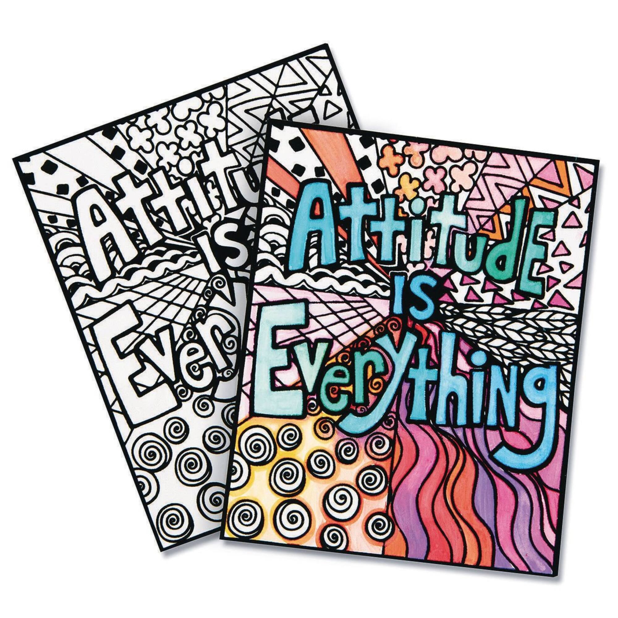 S&S® Worldwide Attitude Is Everything Velvet Art Posters, 24ct.
